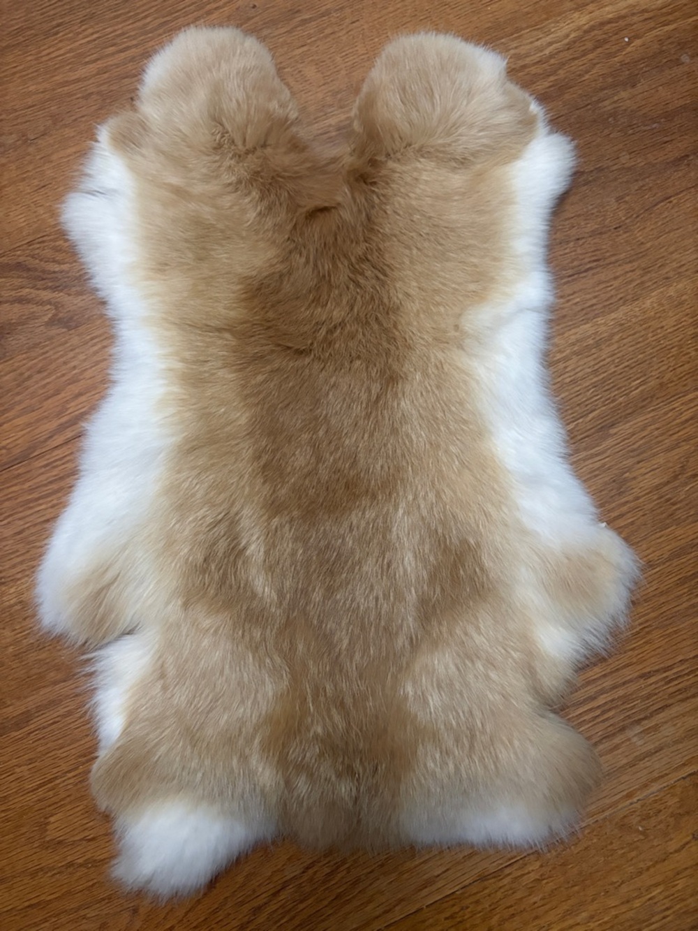 0867 rabbit fur pelt crafts decor